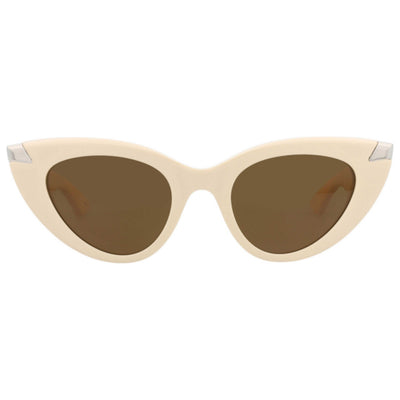 משקפי שמש Alexander McQueen דגם Am0442S לנשים 50 מ״מ בצבע Ivory