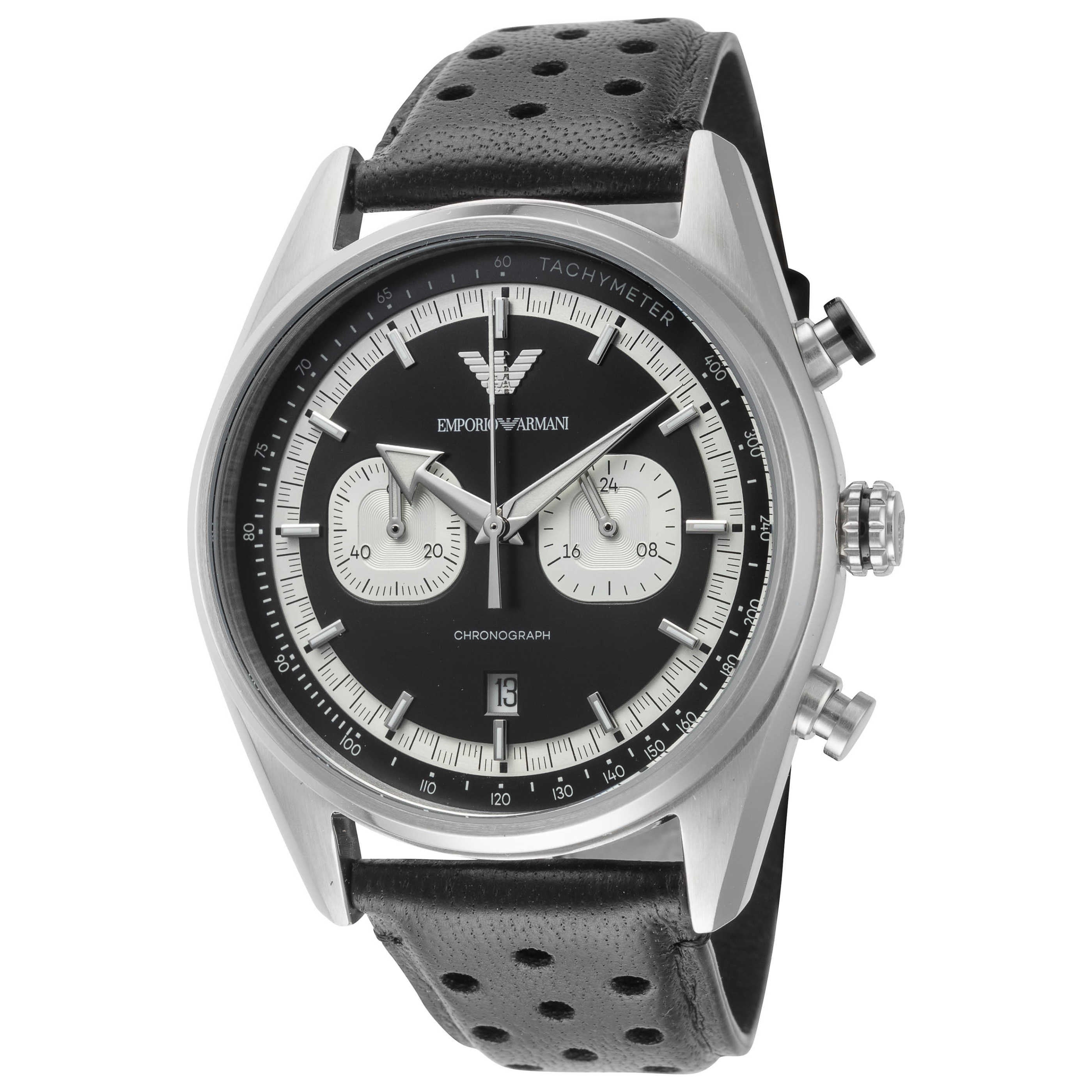 שעון Emporio Armani דגם Racer לגברים 42 מ״מ כרונוגרף קוורץ