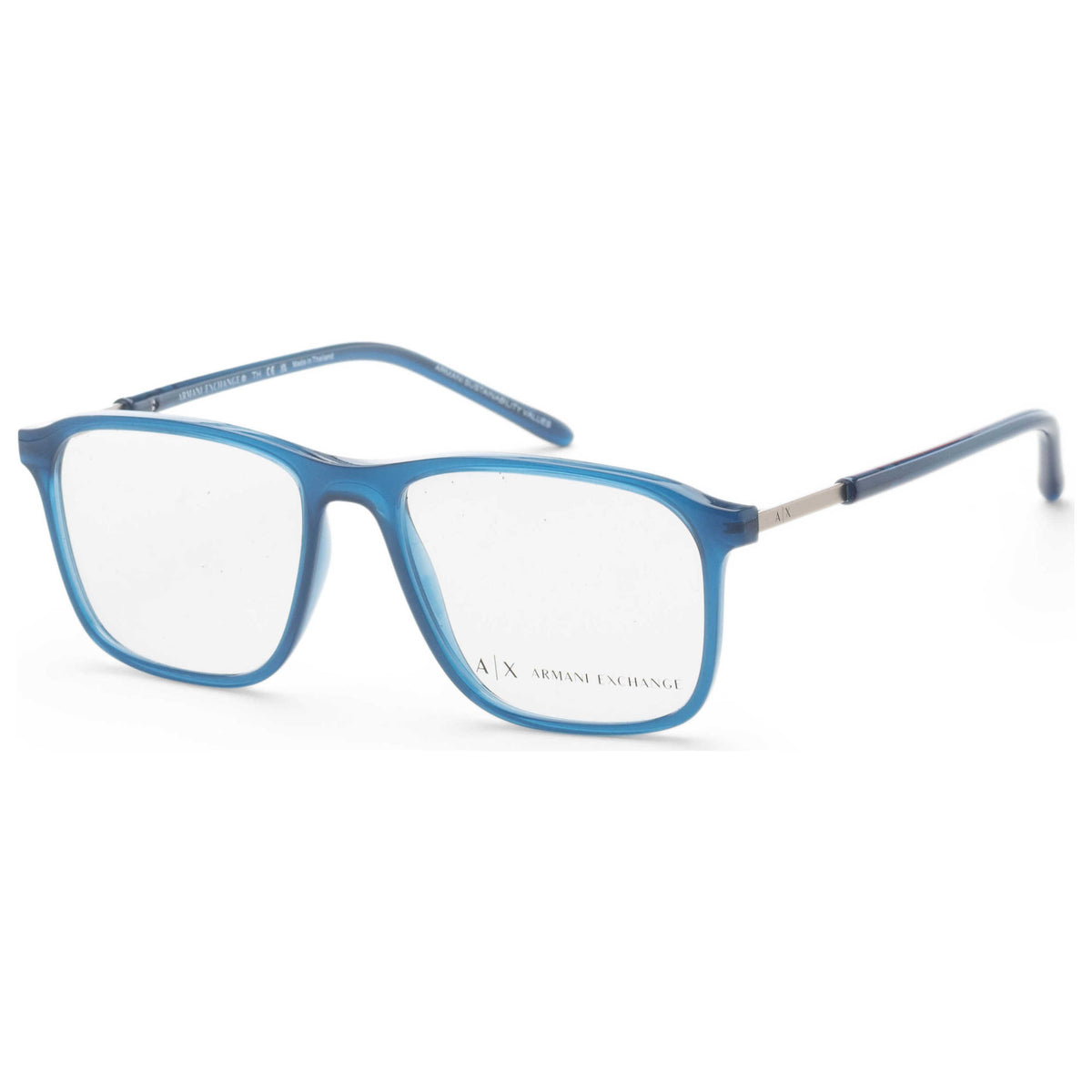 משקפי ראייה Armani Exchange דגם AX3131-8395-54 לגברים 54 מ״מ בצבע כחול אופל מבריק