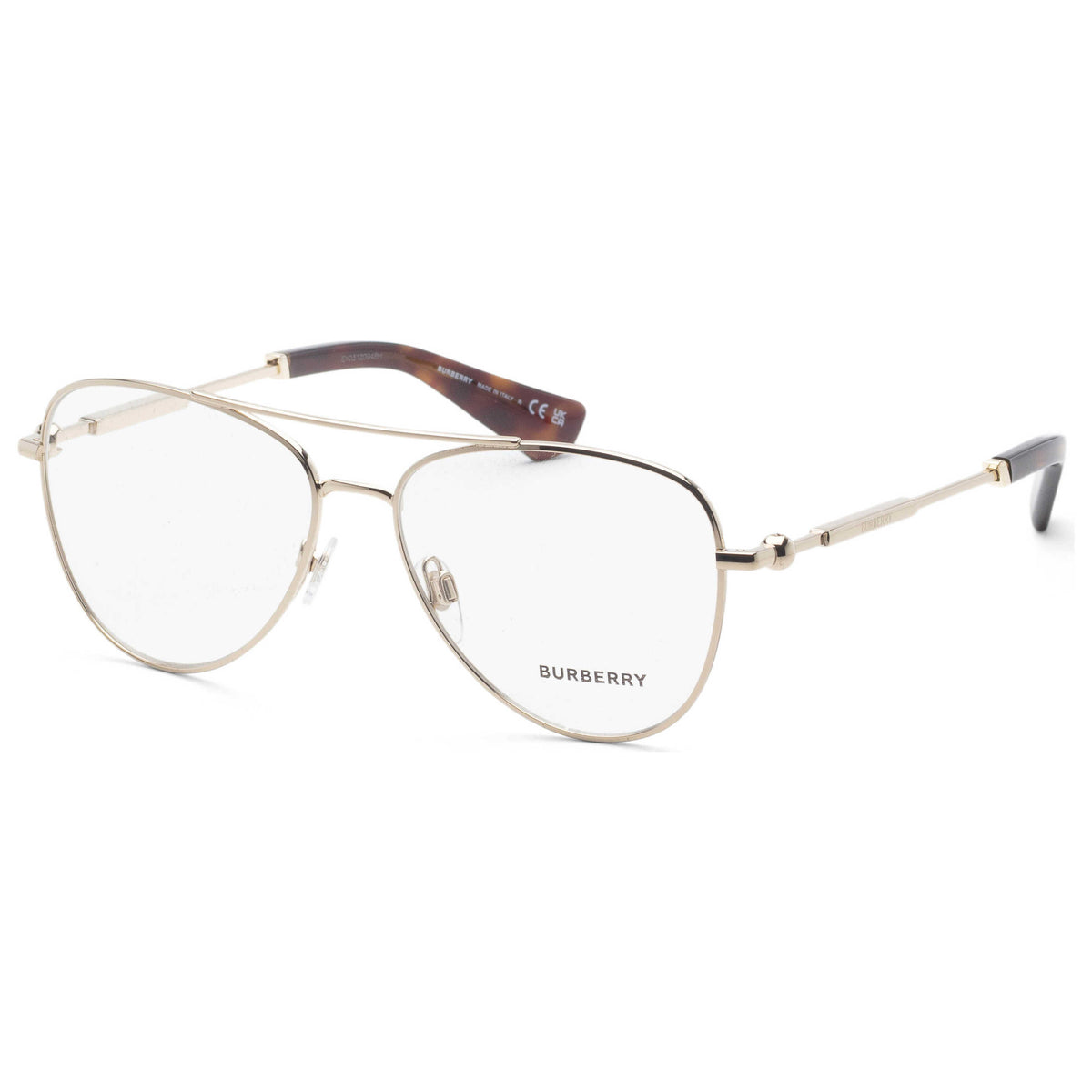 משקפי ראייה Burberry דגם Be1386 לגברים 55 מ״מ בצבע Light זהב