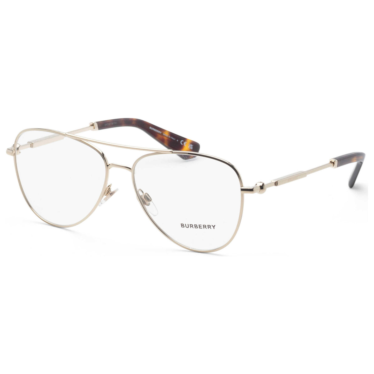 משקפי ראייה Burberry דגם Be1386 לגברים 57 מ״מ בצבע Light זהב