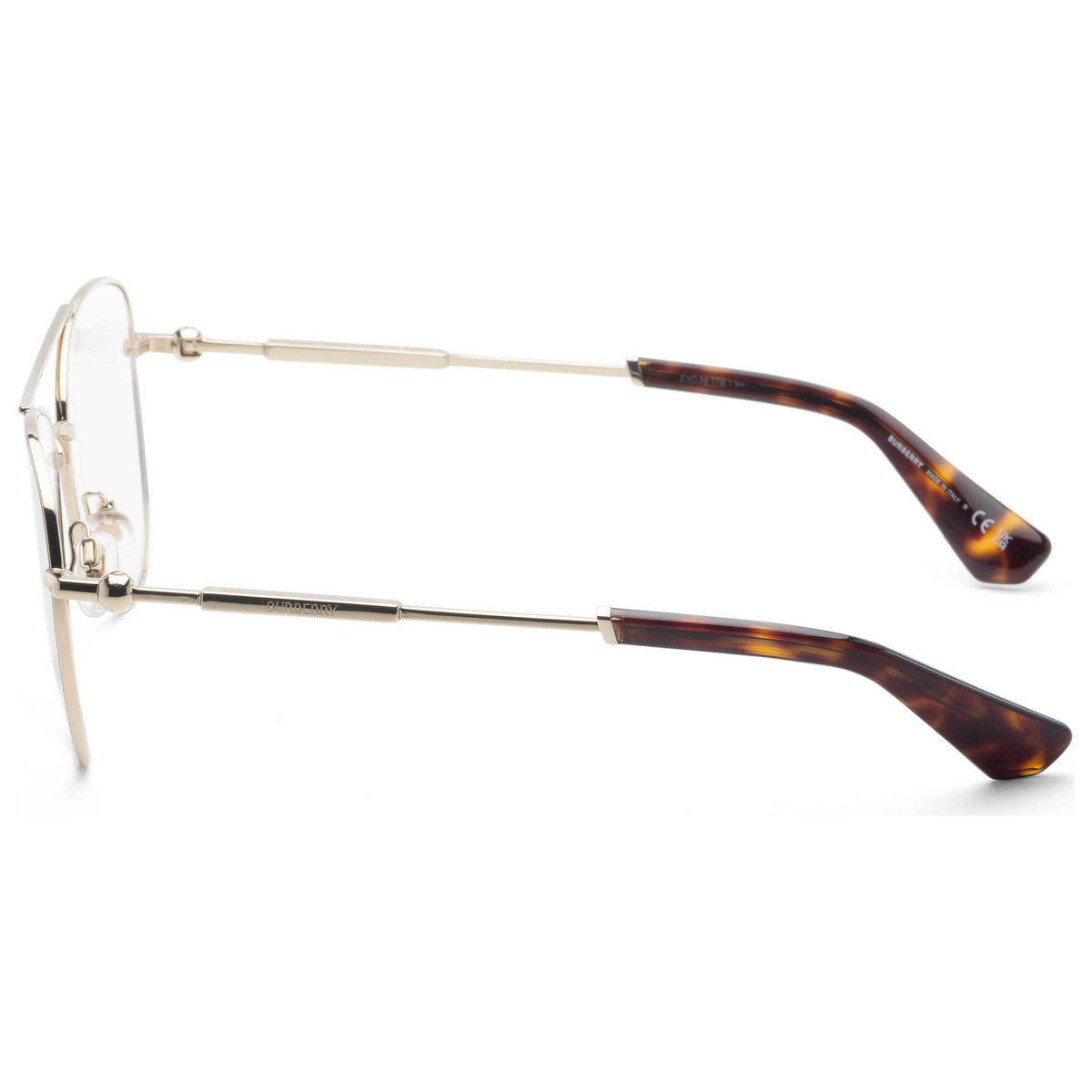 משקפי ראייה Burberry דגם Be1386 לגברים 57 מ״מ בצבע Light זהב