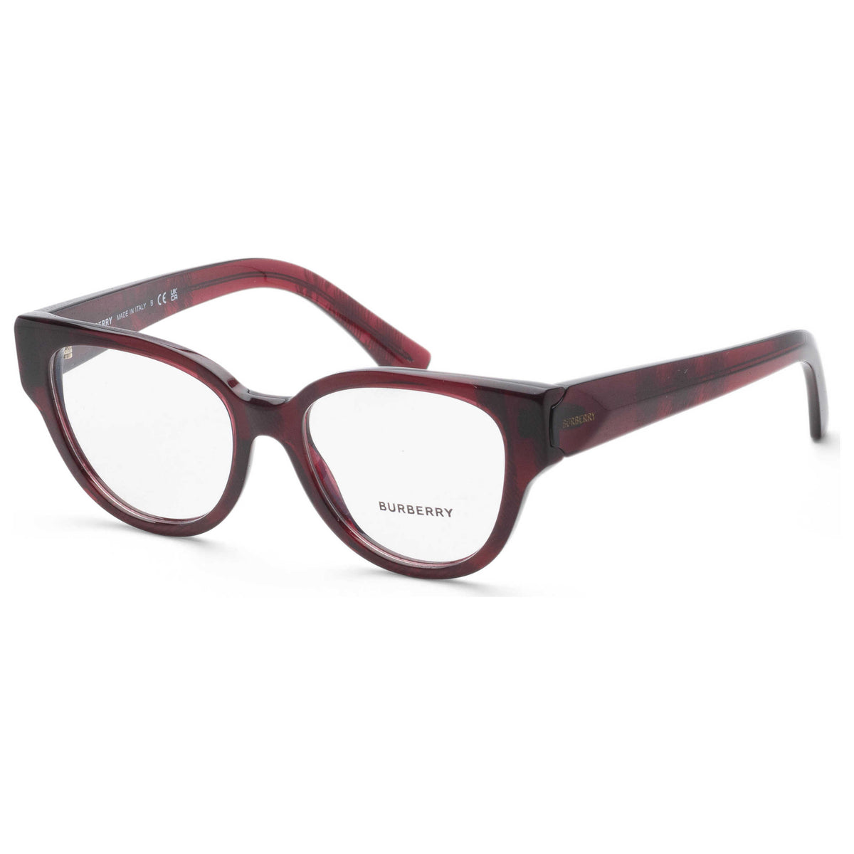 משקפי ראייה Burberry דגם Be2421 לנשים 51 מ״מ בצבע Checker אדום