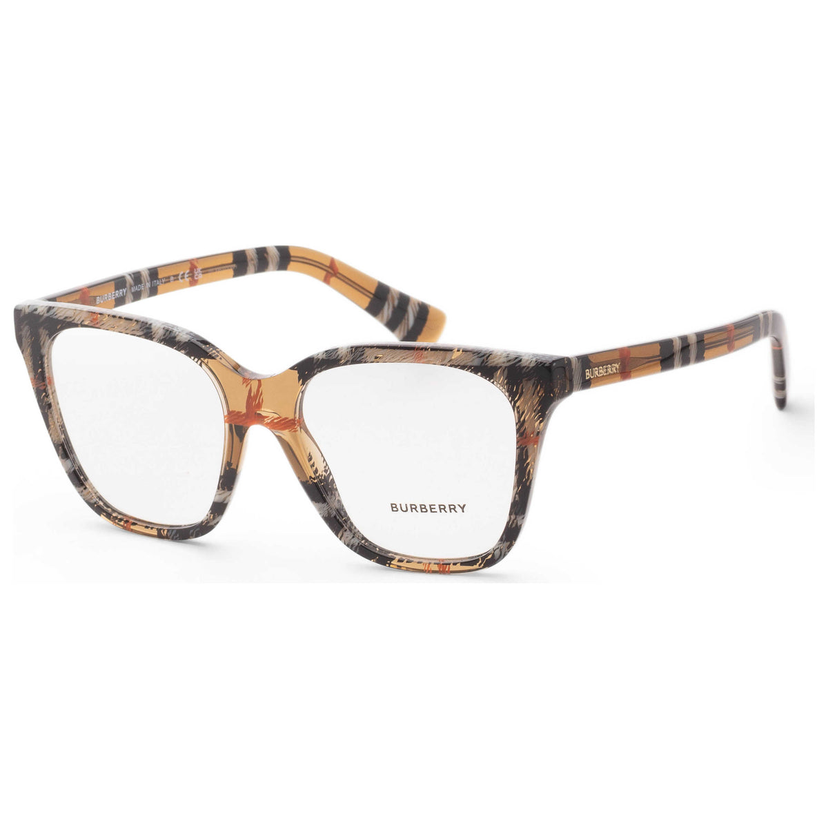 משקפי ראייה Burberry דגם Be2438 לנשים 53 מ״מ בצבע Checker Sand