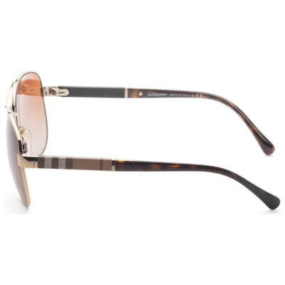 משקפי שמש Burberry דגם Be3080 לנשים 59 מ״מ בצבע Light זהב