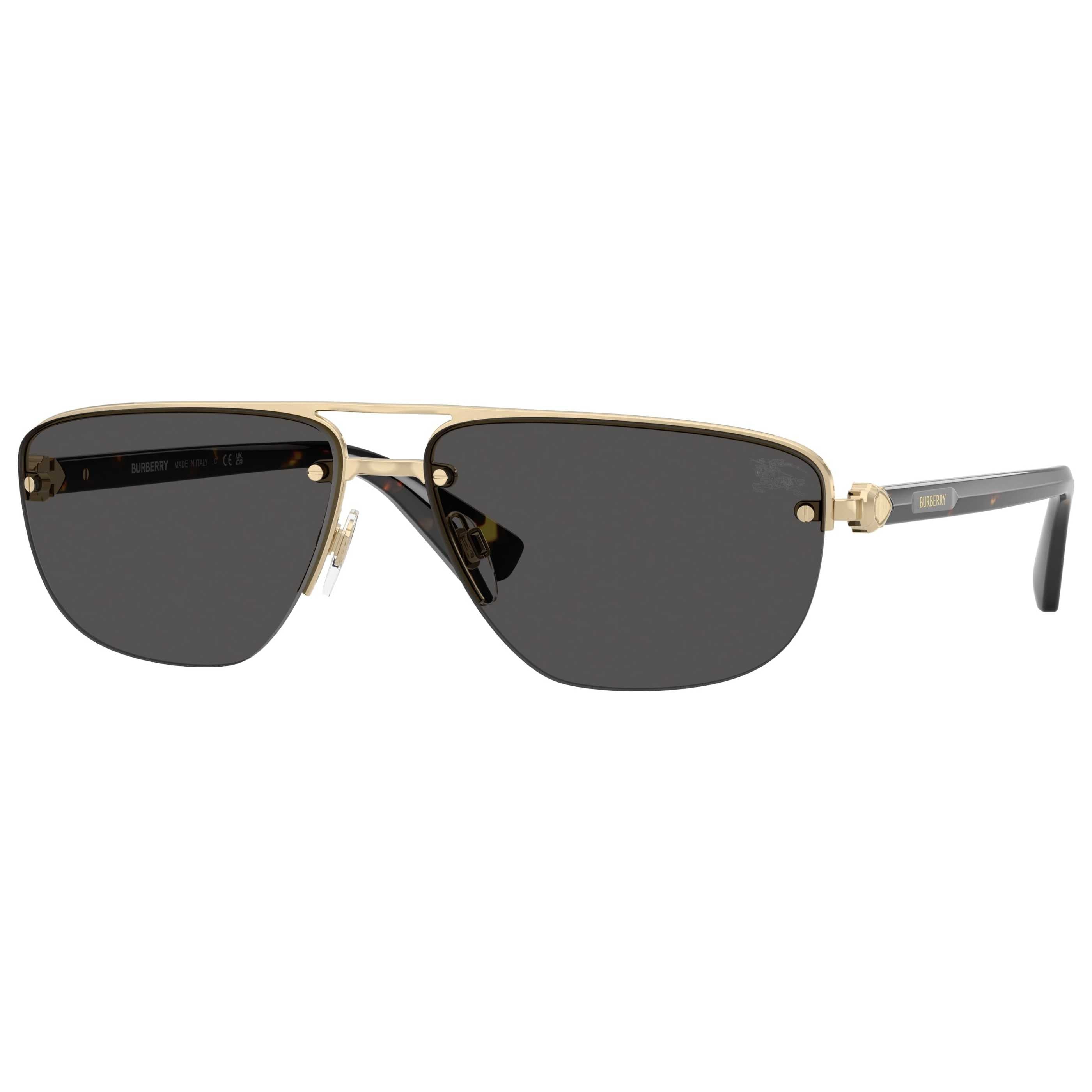 משקפי שמש Burberry דגם Be3164 לגברים 59 מ״מ בצבע Light זהב