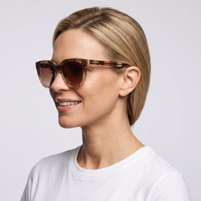 Burberry Women's 53mm Checker Sand Gradient Sunglasses BE4469F-420113-53