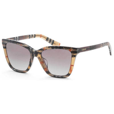 משקפי שמש Burberry דגם Be4470F לנשים 54 מ״מ בצבע Checker חום Gradient