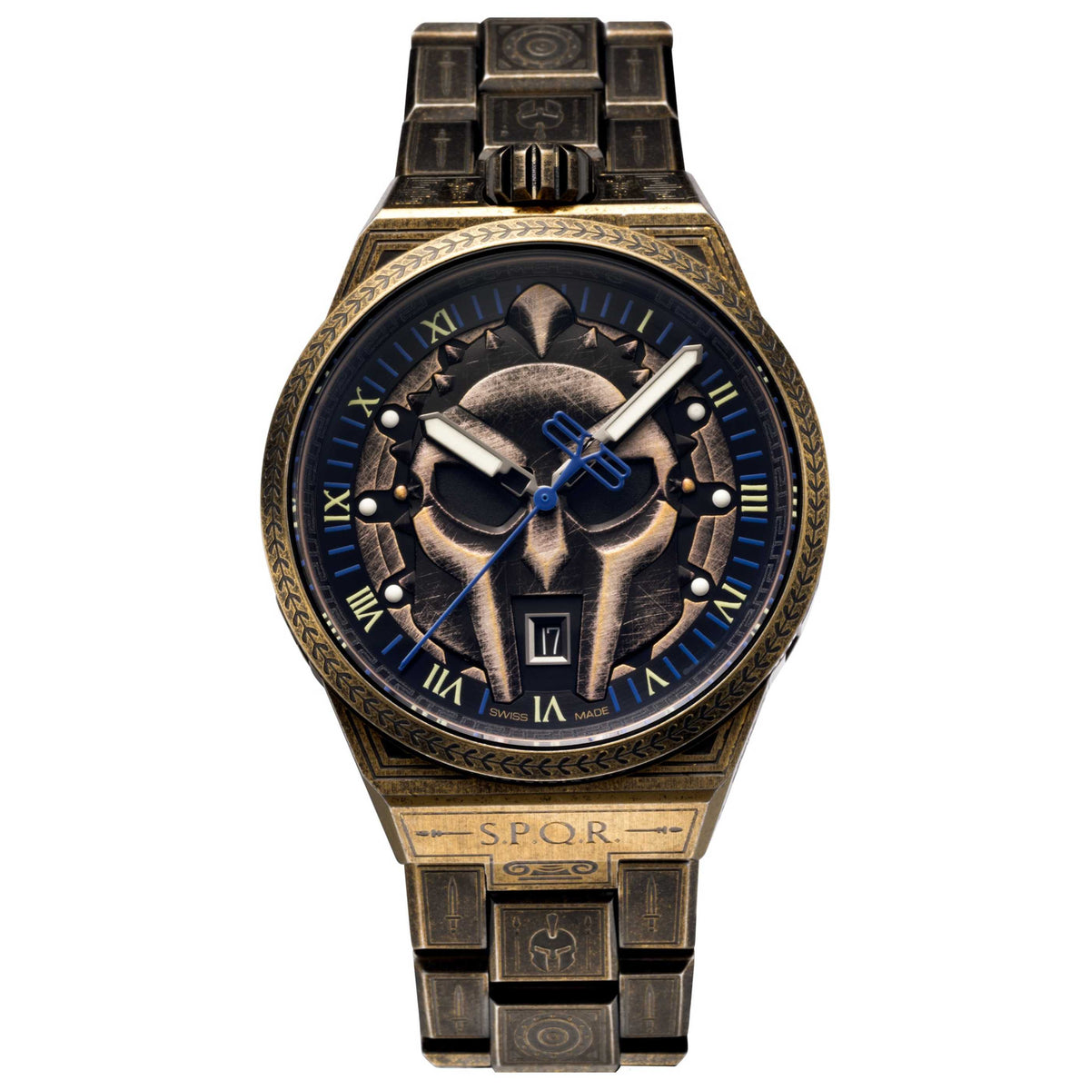 שעון Bomberg דגם BOLT-68 Neo Spartacus לגברים 43 מ״מ קוורץ