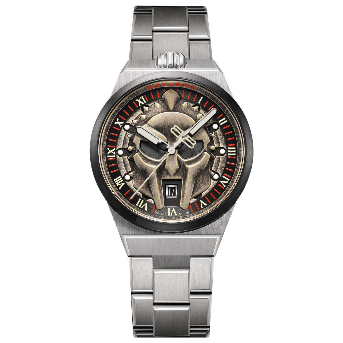 שעון Bomberg דגם BOLT-68 Neo Spartacus לגברים 43 מ״מ קוורץ