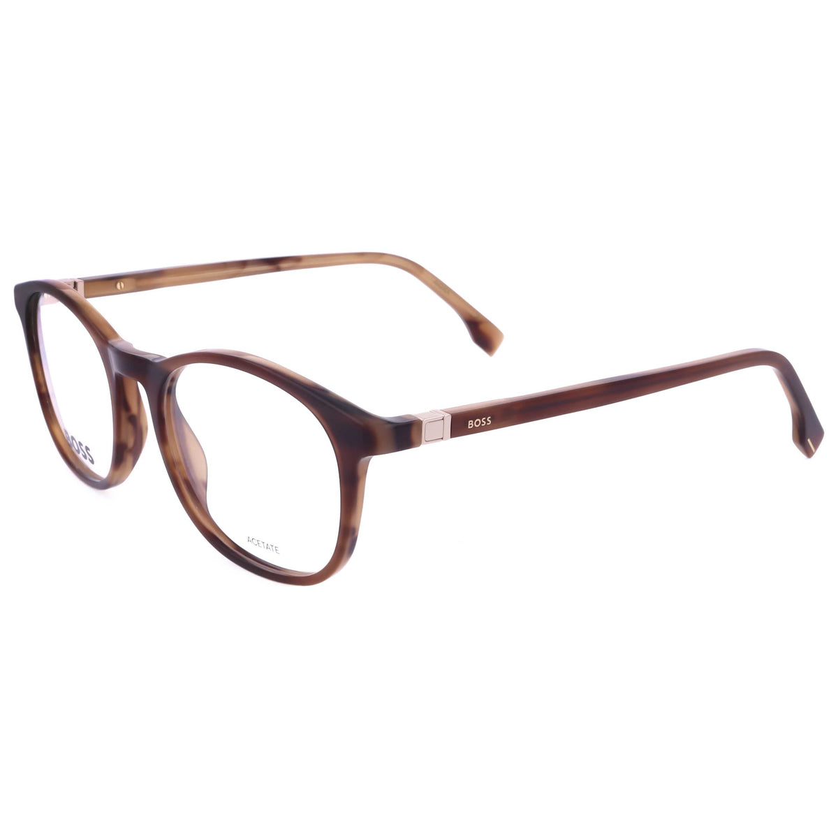 משקפי ראייה Hugo Boss דגם Boss1437 לגברים 53 מ״מ בצבע זהב חום Horn