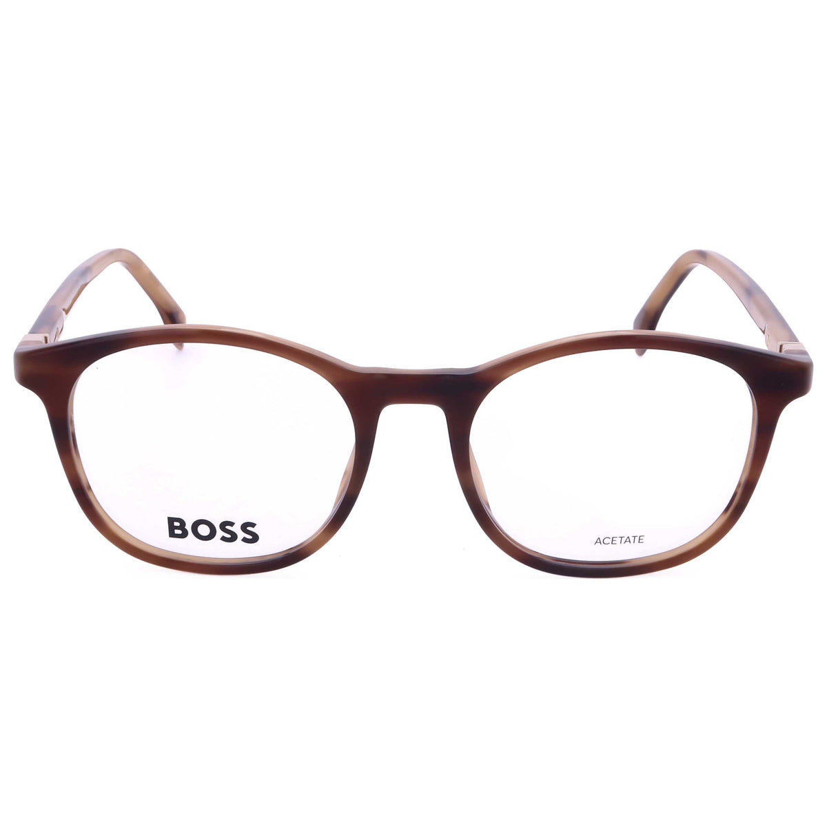 משקפי ראייה Hugo Boss דגם Boss1437 לגברים 53 מ״מ בצבע זהב חום Horn