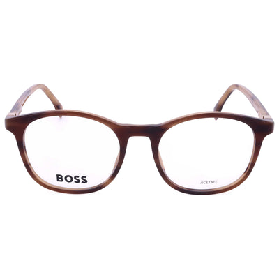 משקפי ראייה Hugo Boss דגם Boss1437 לגברים 53 מ״מ בצבע זהב חום Horn