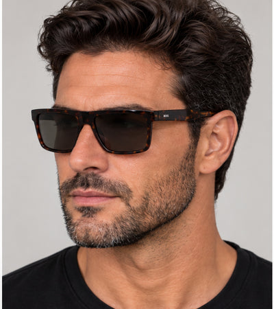משקפי שמש Hugo Boss לגברים 59 מ״מ בצבע הוואנה