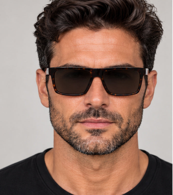 משקפי שמש Hugo Boss לגברים 59 מ״מ בצבע הוואנה