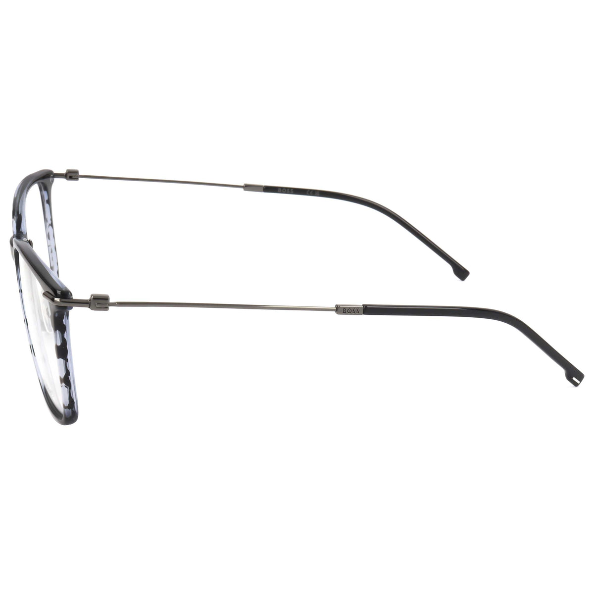 Hugo Boss Men's 56mm Striped Grey Ruthenium Eyeglasses BOSS1484-VQ7-56