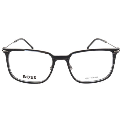 Hugo Boss Men's 56mm Striped Grey Ruthenium Eyeglasses BOSS1484-VQ7-56