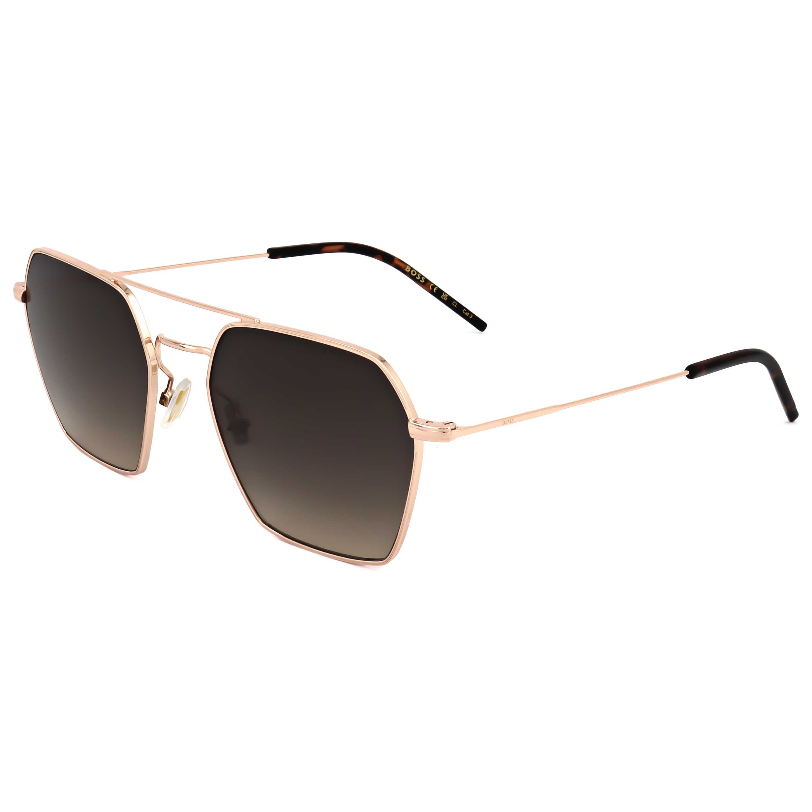 משקפי שמש Hugo Boss דגם Boss1533S יוניסקס 54 מ״מ בצבע רוז גולד
