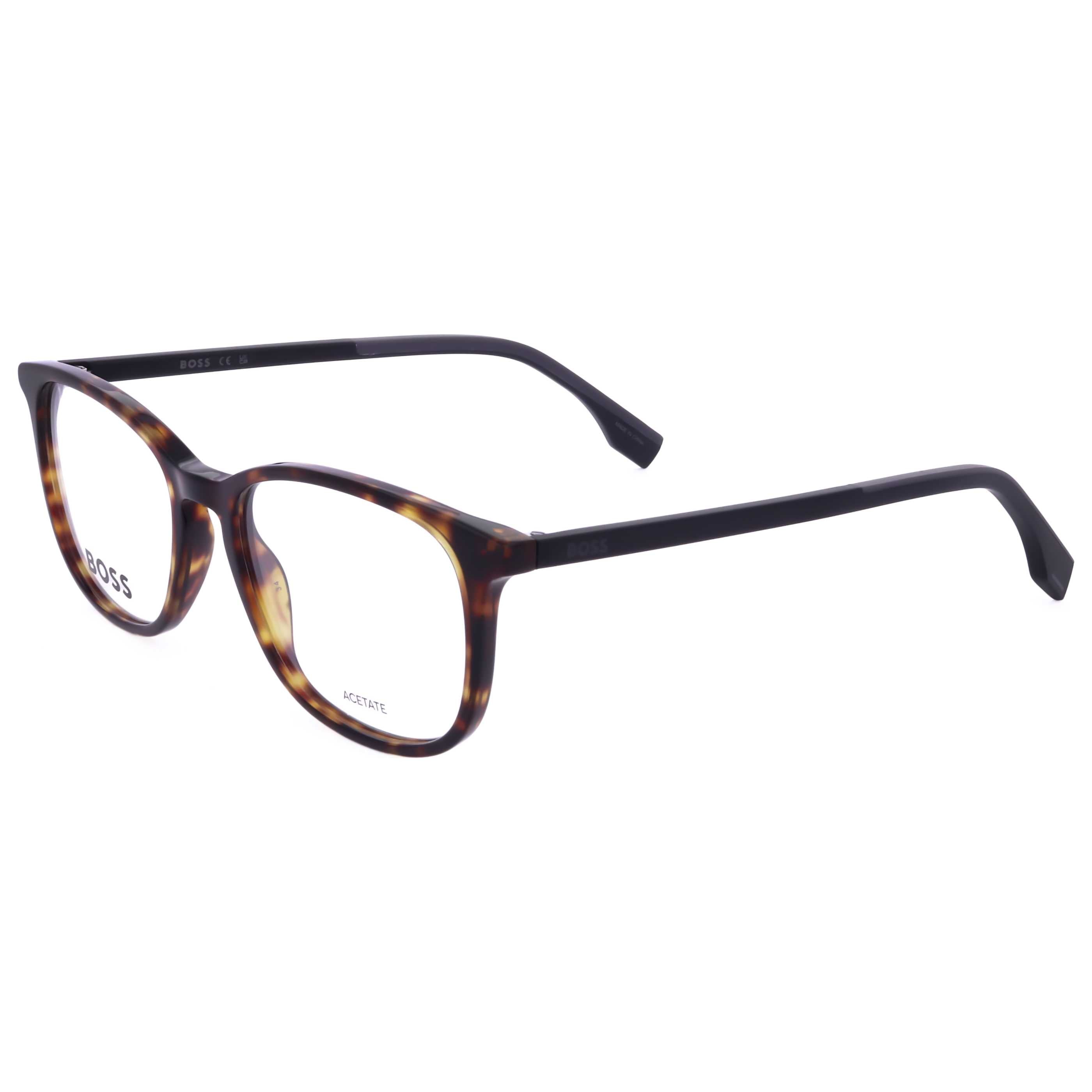 משקפי ראייה Hugo Boss דגם Teen יוניסקס 50 מ״מ בצבע הוואנה שחור