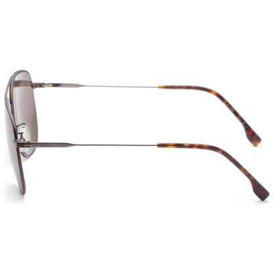 משקפי שמש Hugo Boss דגם Boss1557 לגברים 62 מ״מ בצבע חום מט רותניום כהה