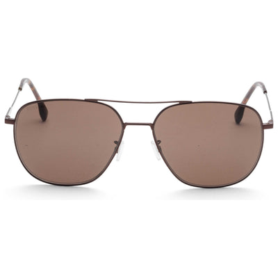 משקפי שמש Hugo Boss דגם Boss1557 לגברים 62 מ״מ בצבע חום מט רותניום כהה