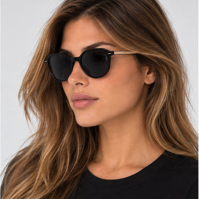 משקפי שמש Hugo Boss לנשים 51 מ״מ בצבע שחור קריסטל