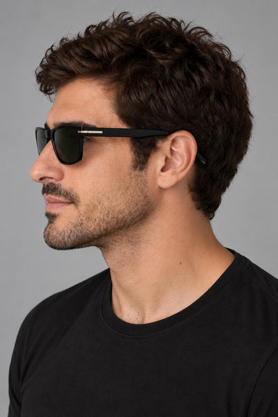 משקפי שמש Hugo Boss לגברים 55 מ״מ בצבע שחור