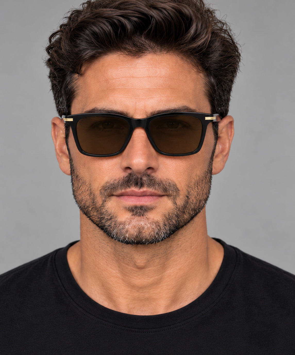 Hugo Boss Men's 56mm Black Sunglasses BOSS1669-F-SK-807-56
