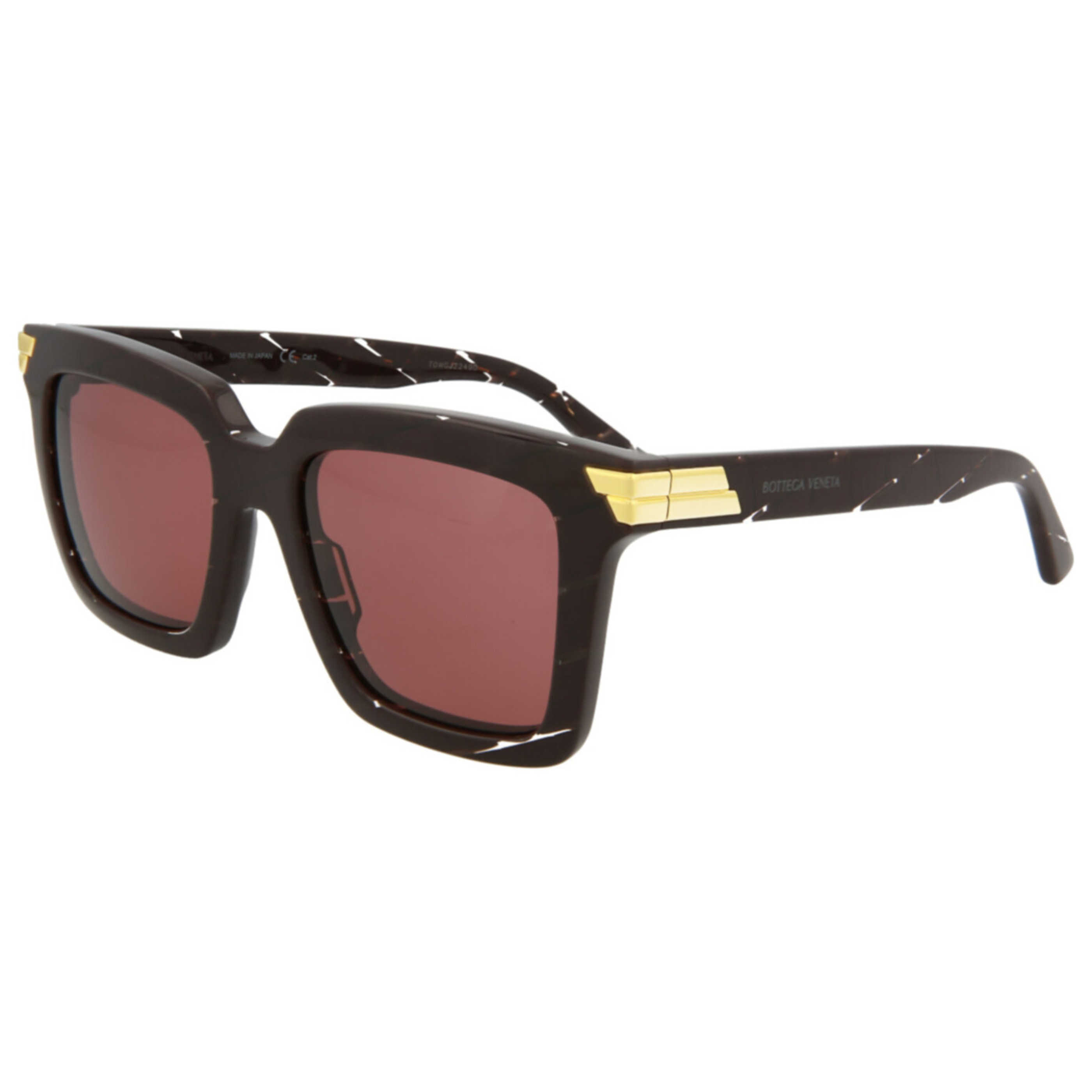 משקפי שמש Bottega Veneta דגם Bv1005S לנשים 53 מ״מ בצבע Burgundy