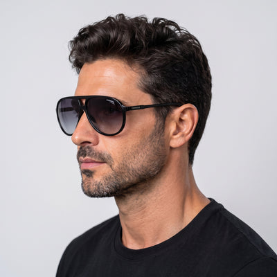 משקפי שמש Carrera דגם Fashion לגברים 61 מ״מ בצבע שחור