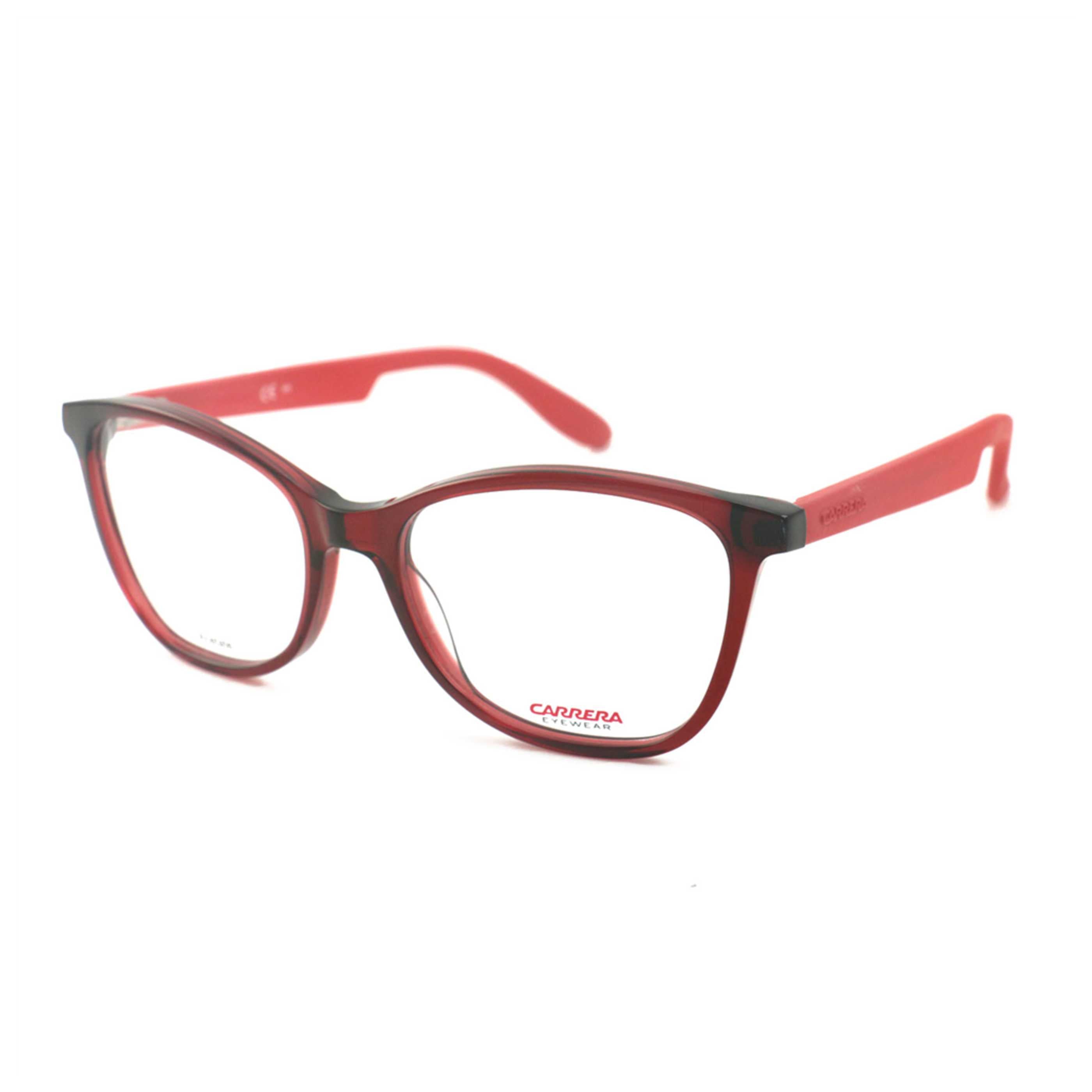 משקפי ראייה Carrera דגם Ca55010 לנשים 52 מ״מ בצבע בורדו