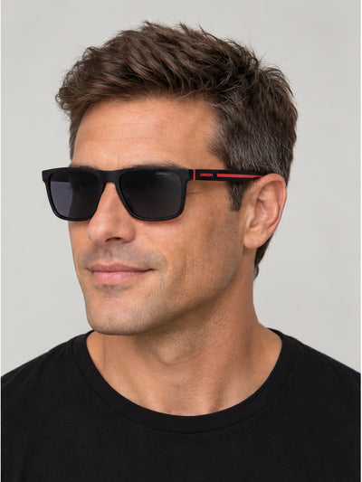 Carrera Men's 57mm Black Red Sunglasses CA8064S-0OIT-Q3