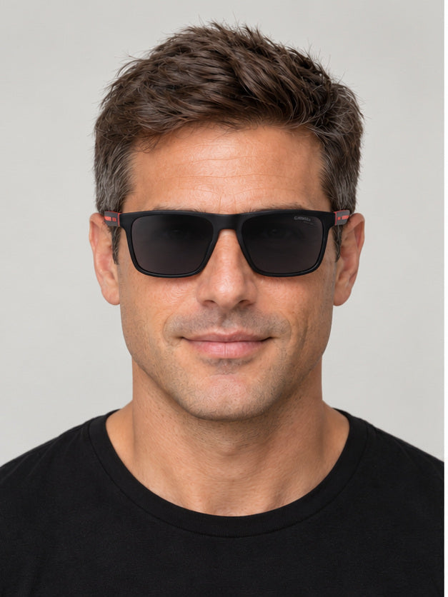 Carrera Men's 57mm Black Red Sunglasses CA8064S-0OIT-Q3