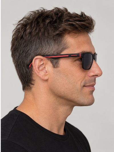 Carrera Men's 57mm Black Red Sunglasses CA8064S-0OIT-Q3