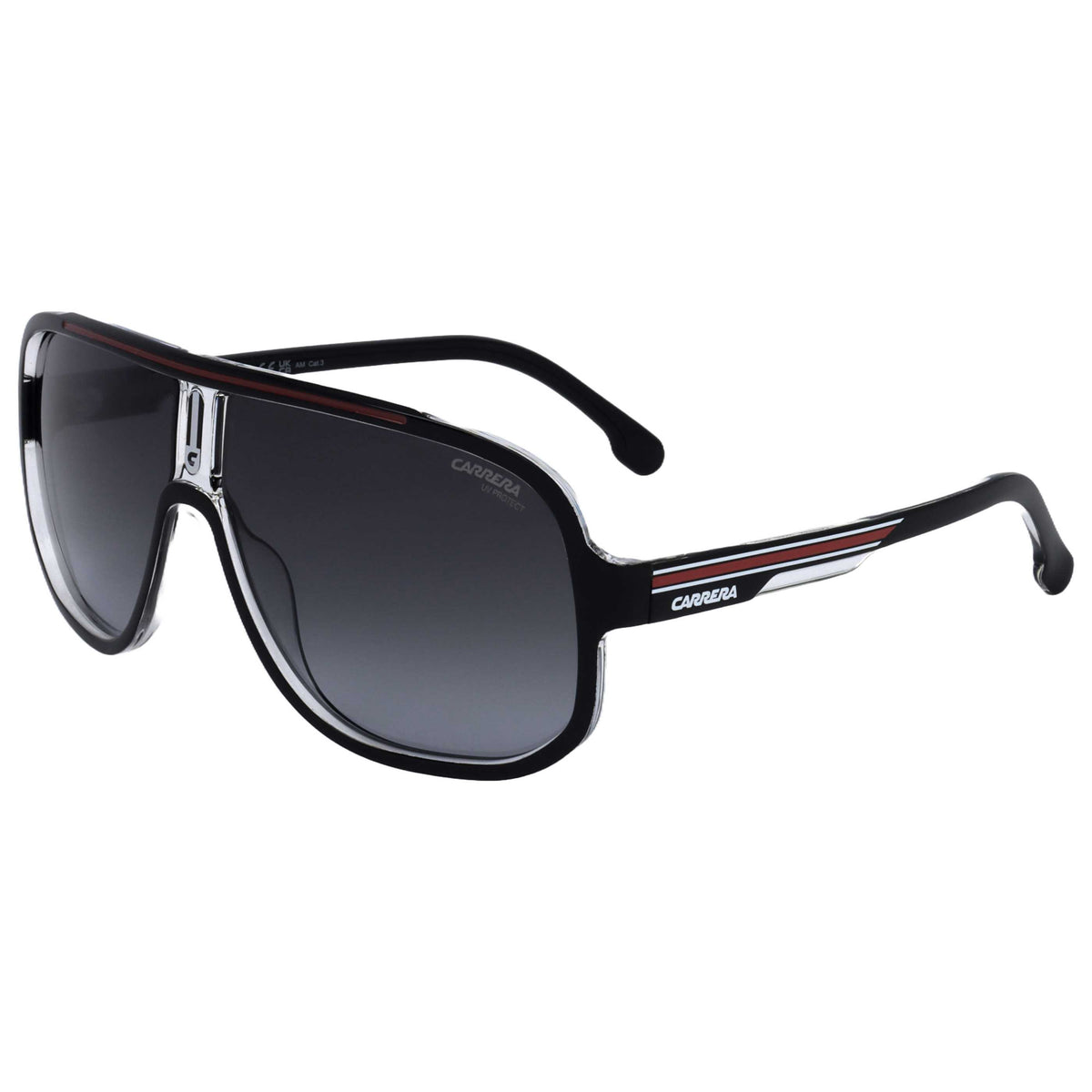 משקפי שמש Carrera דגם Carrera1058 לגברים 63 מ״מ בצבע שחור אדום