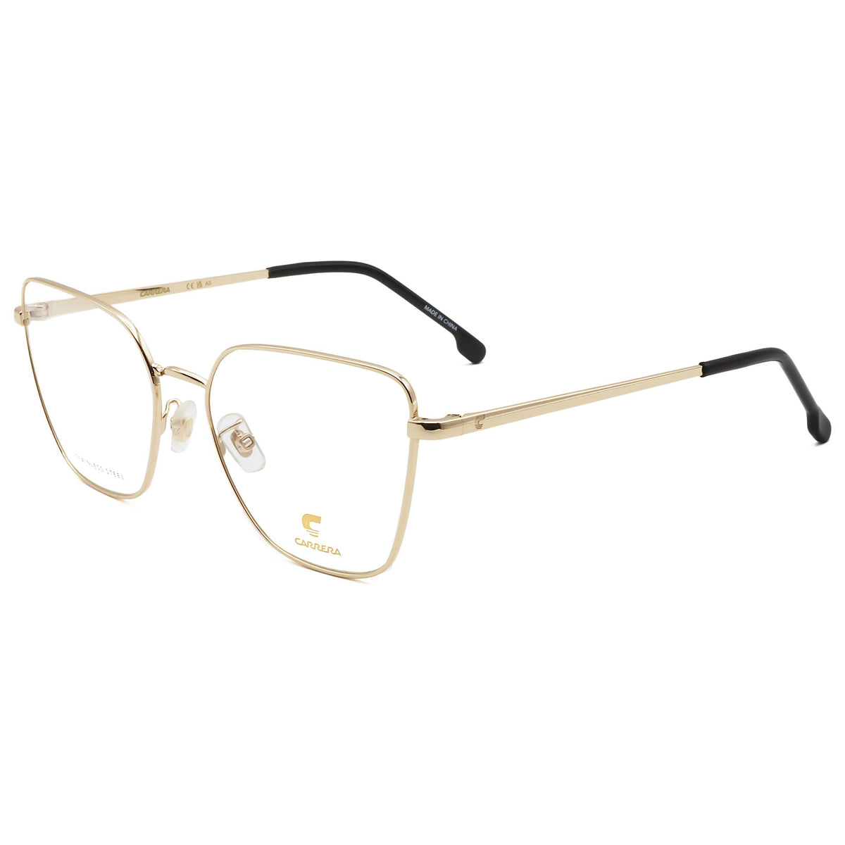 Carrera Women's 55 mm Gold Black Eyeglasses CARRERA3022-RHL-55