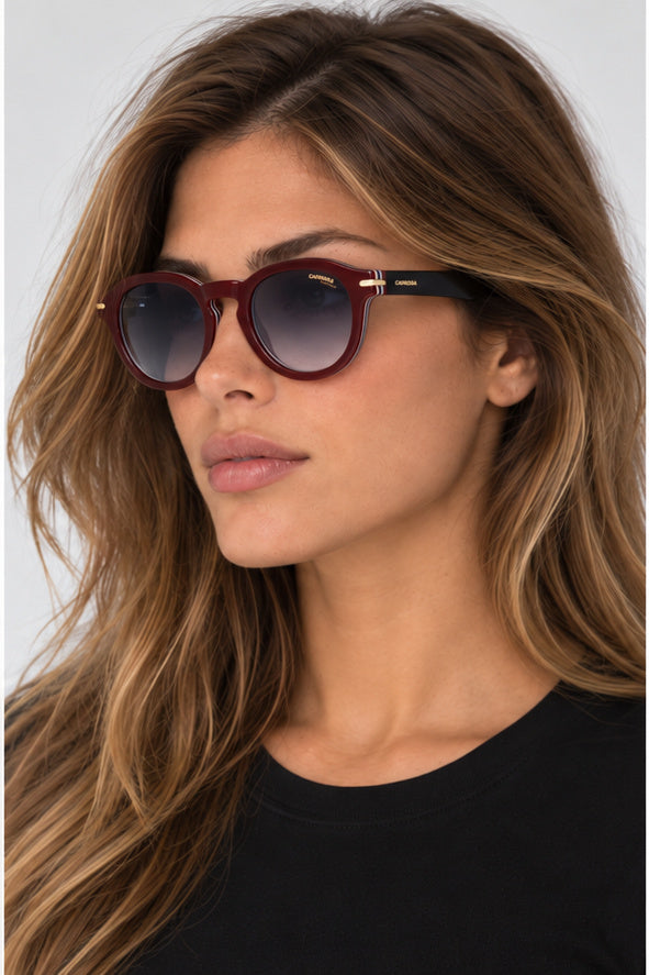 משקפי שמש Carrera דגם Carrera306 יוניסקס 48 מ״מ בצבע Striped בורדו