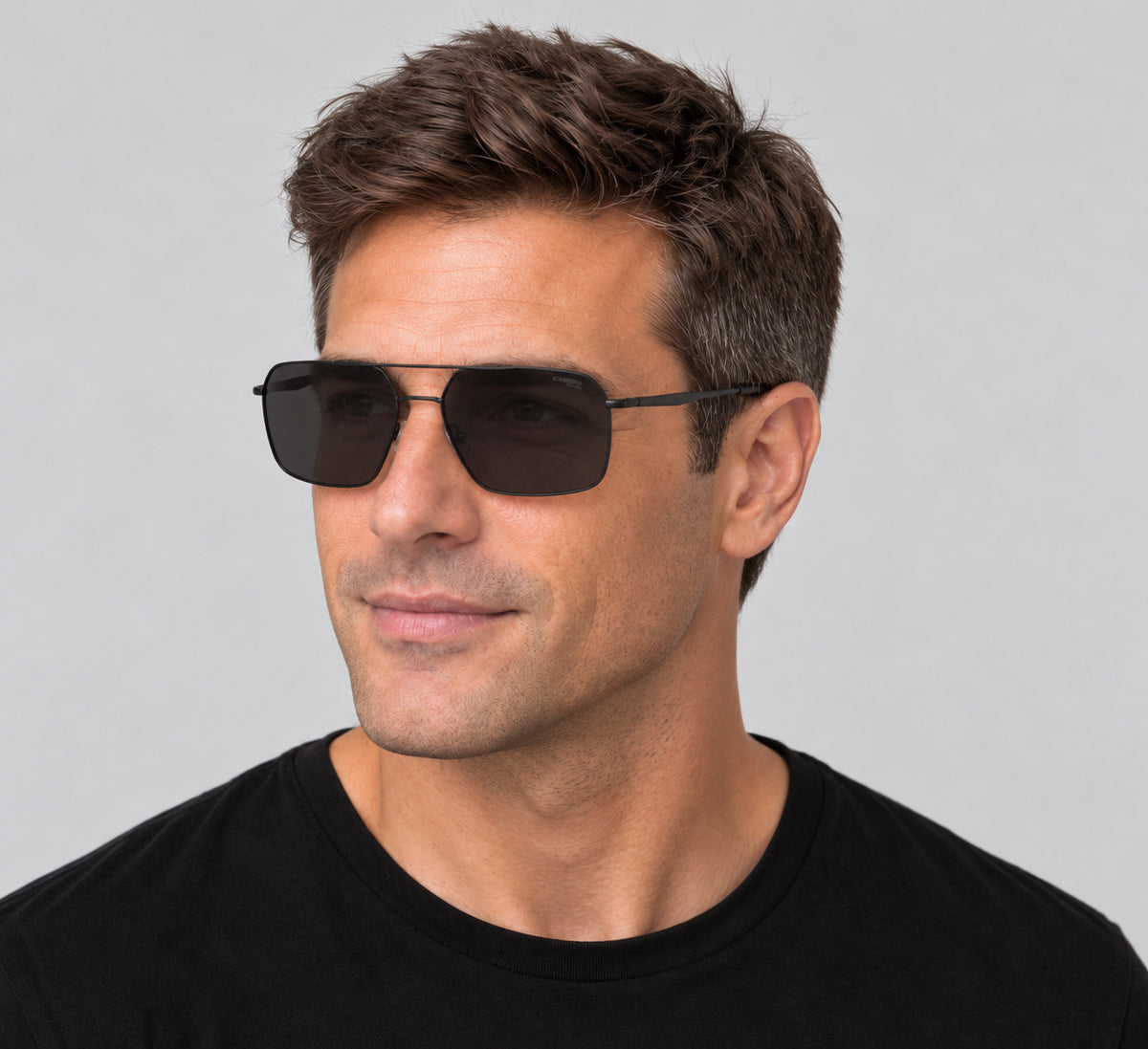 Carrera Men's 59 mm Matte Black Sunglasses Polarized CARRERA333-S-003-59