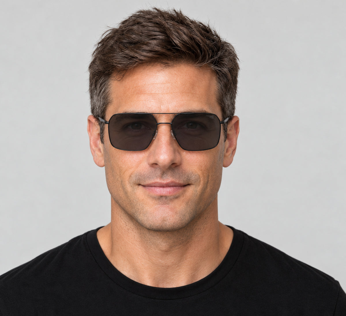 Carrera Men's 59 mm Matte Black Sunglasses Polarized CARRERA333-S-003-59