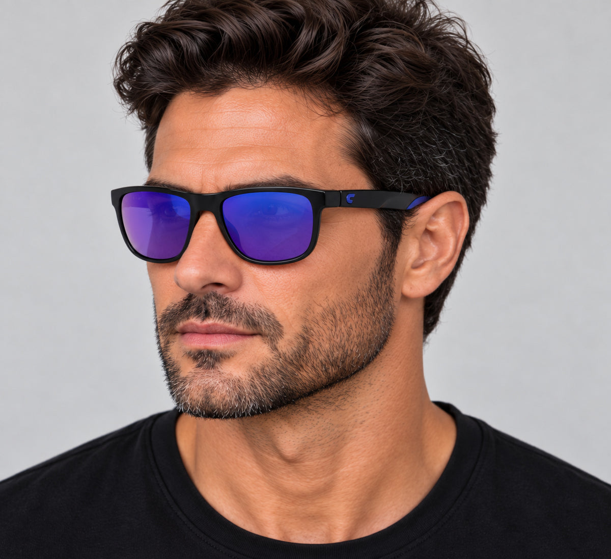 Carrera Men's 58mm Black Blue Sunglasses CARRERA8059-S-D51-58