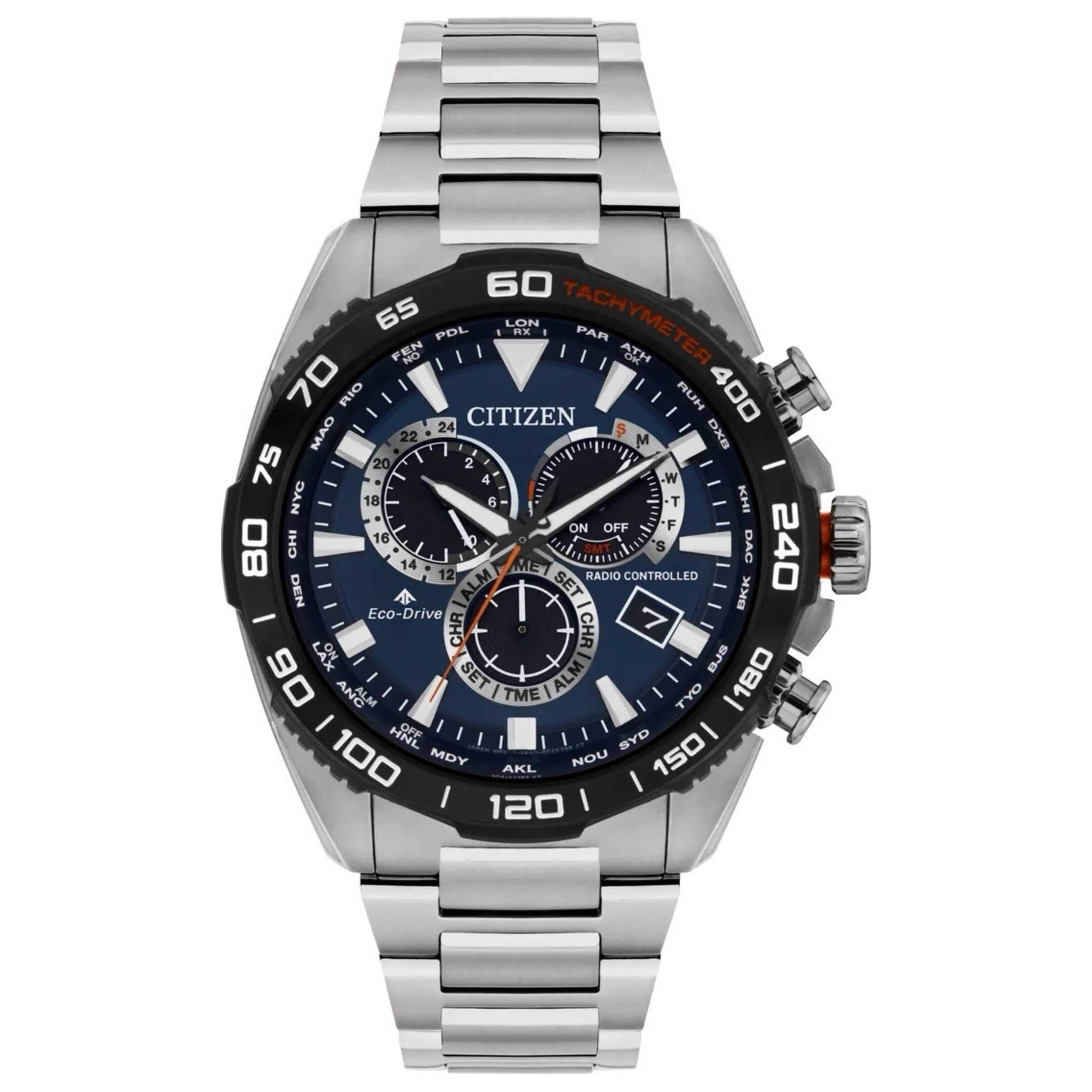 שעון לגבר Promaster Motor Sport של Citizen, Solar Powered Quartz Eco-Drive, 45 מ״מ