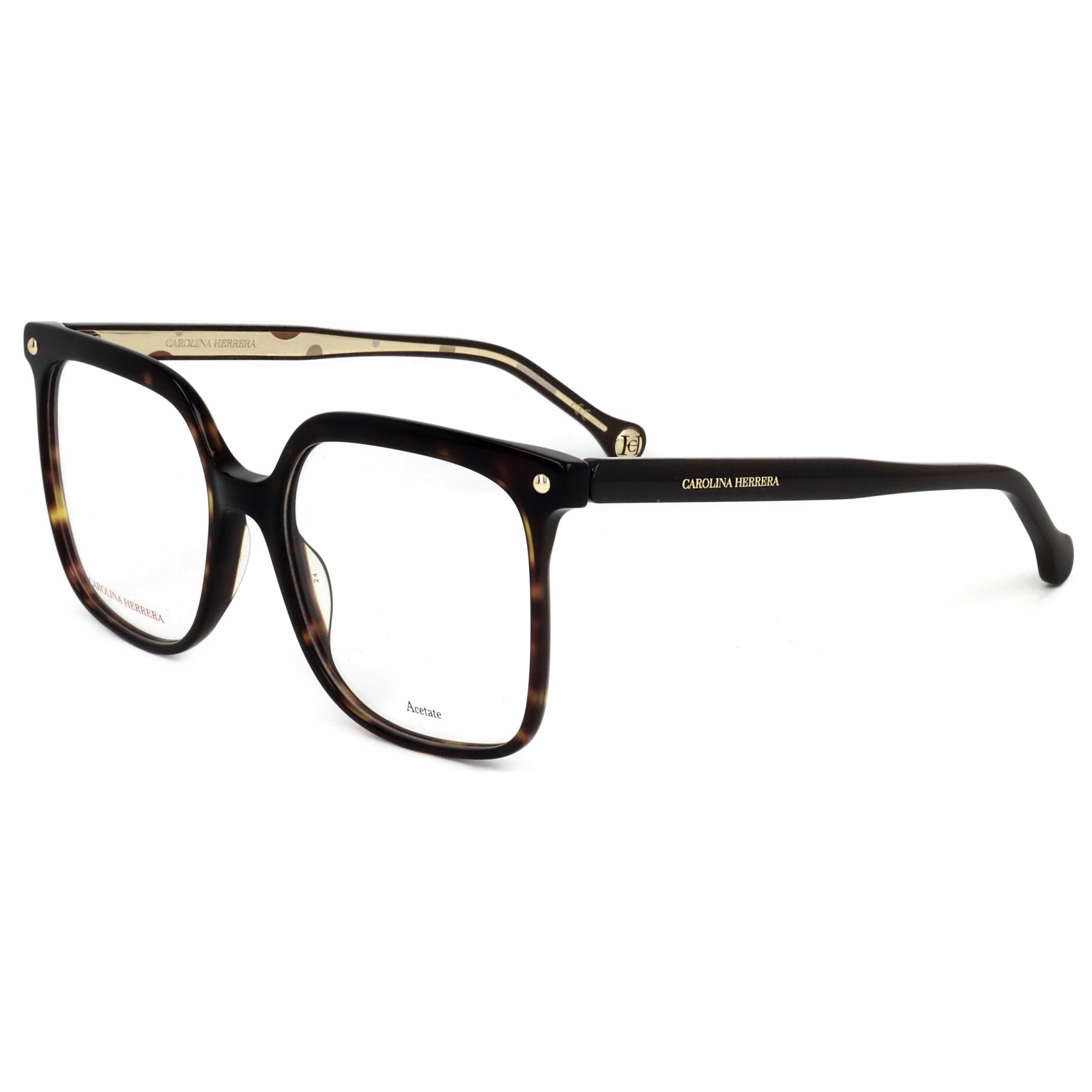 משקפי ראייה Carolina Herrera דגם Ch0011 לנשים 54 מ״מ בצבע הוואנה