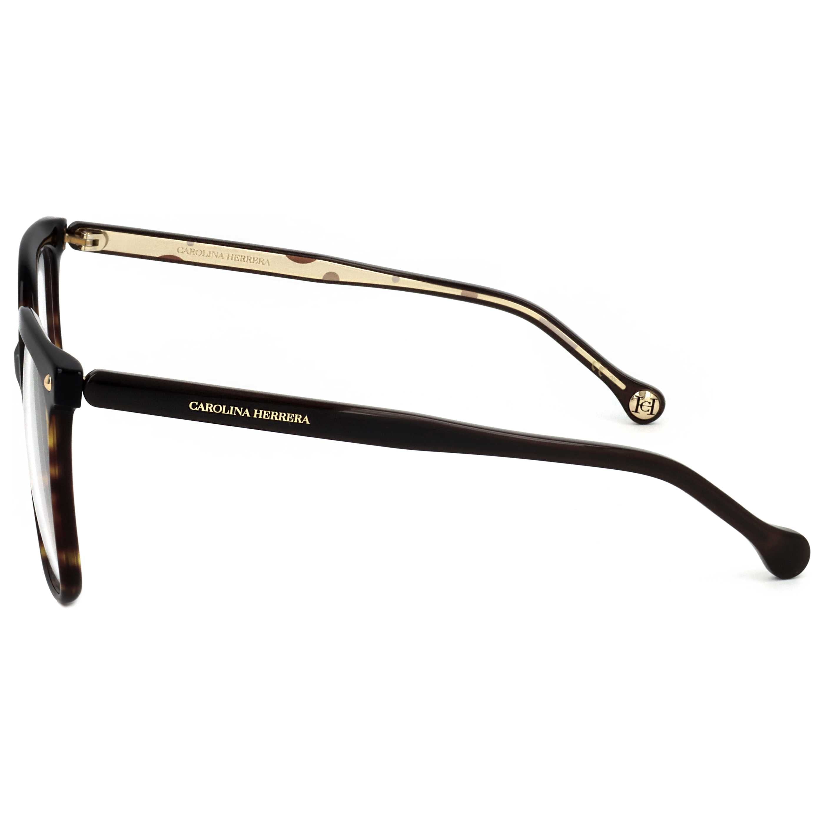 משקפי ראייה Carolina Herrera דגם Ch0011 לנשים 54 מ״מ בצבע הוואנה