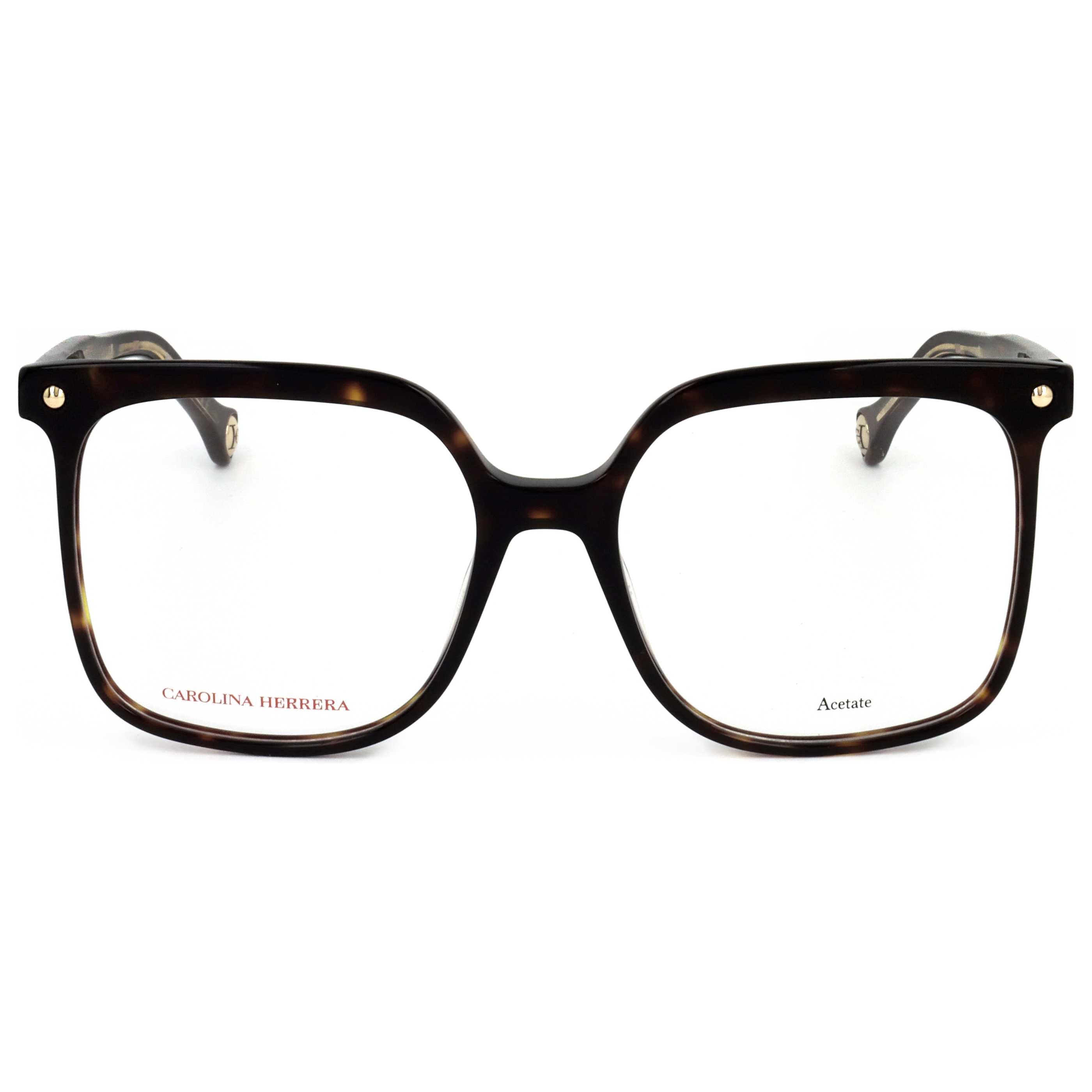 משקפי ראייה Carolina Herrera דגם Ch0011 לנשים 54 מ״מ בצבע הוואנה