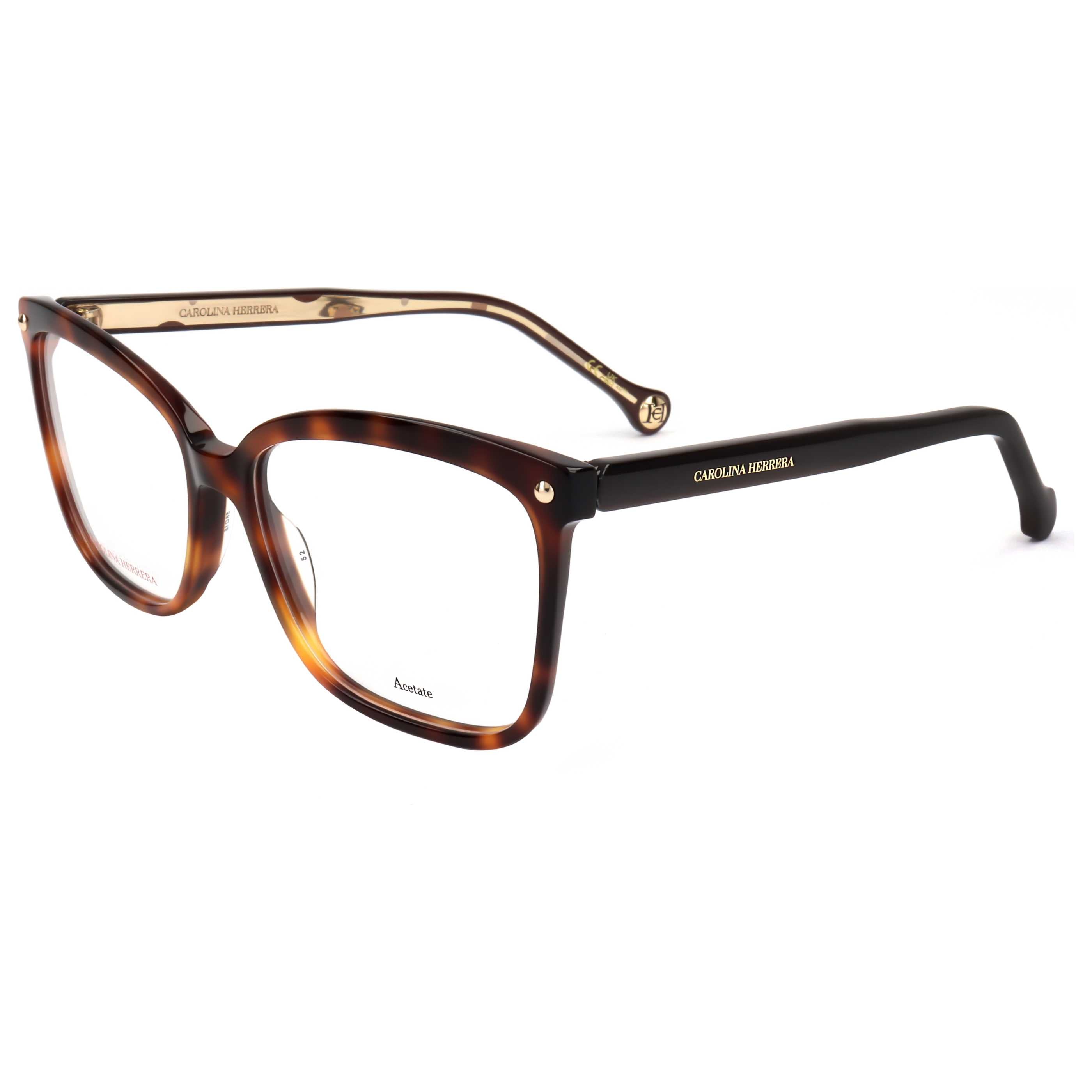 משקפי ראייה Carolina Herrera דגם Ch0012 לנשים 56 מ״מ בצבע הוואנה