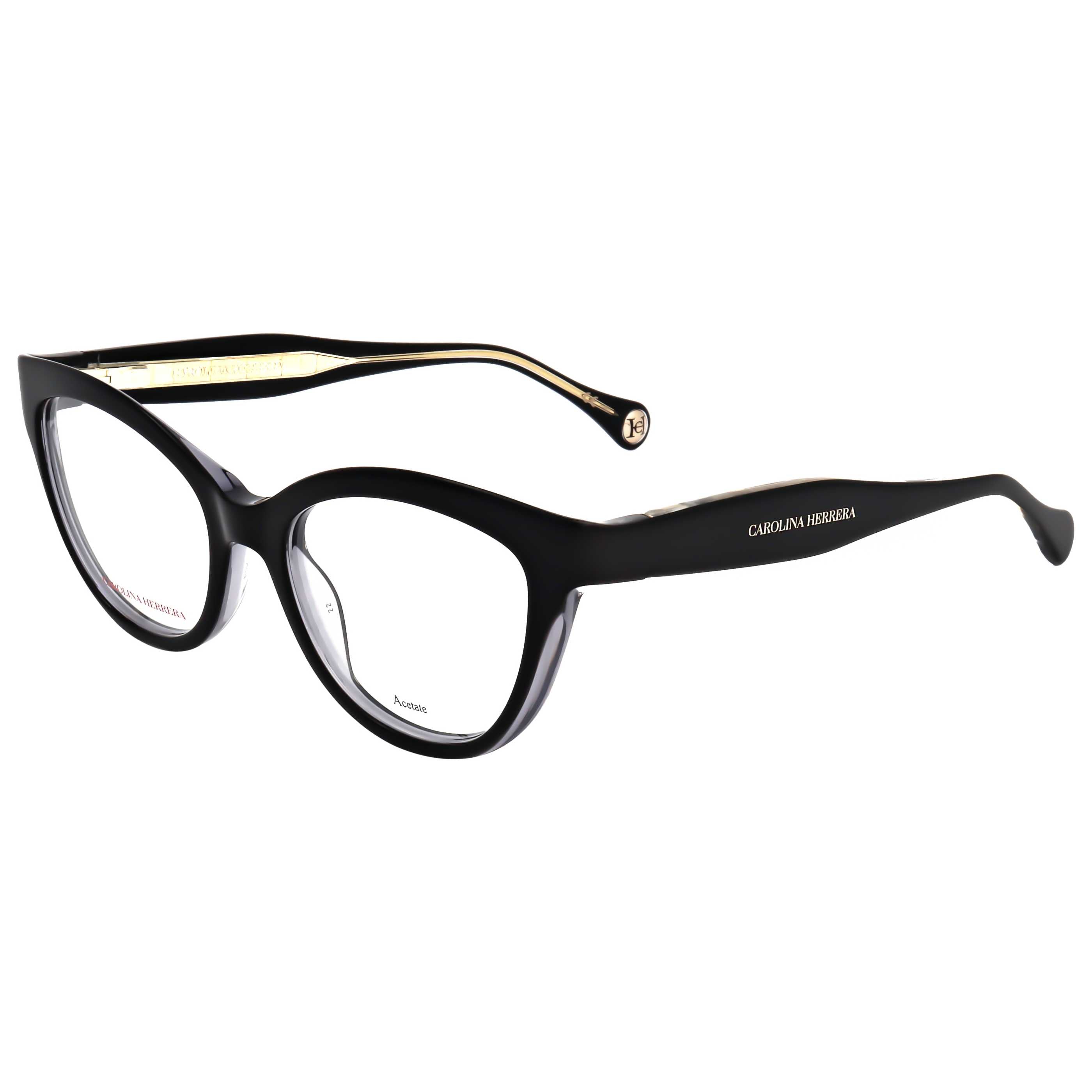 משקפי ראייה Carolina Herrera דגם Ch0017 לנשים 52 מ״מ בצבע שחור אפור