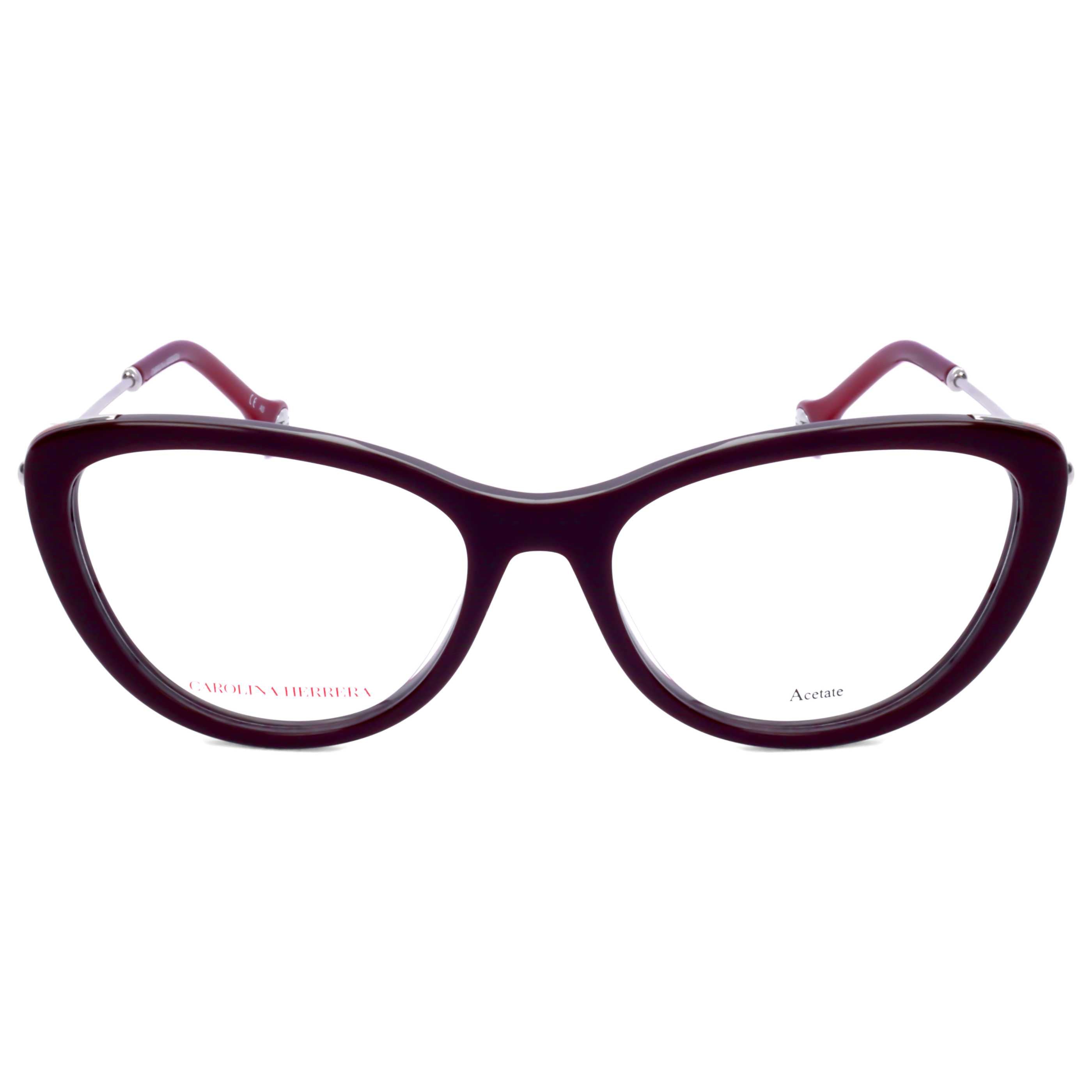 משקפי ראייה Carolina Herrera דגם Ch0021 לנשים 54 מ״מ בצבע בורדו