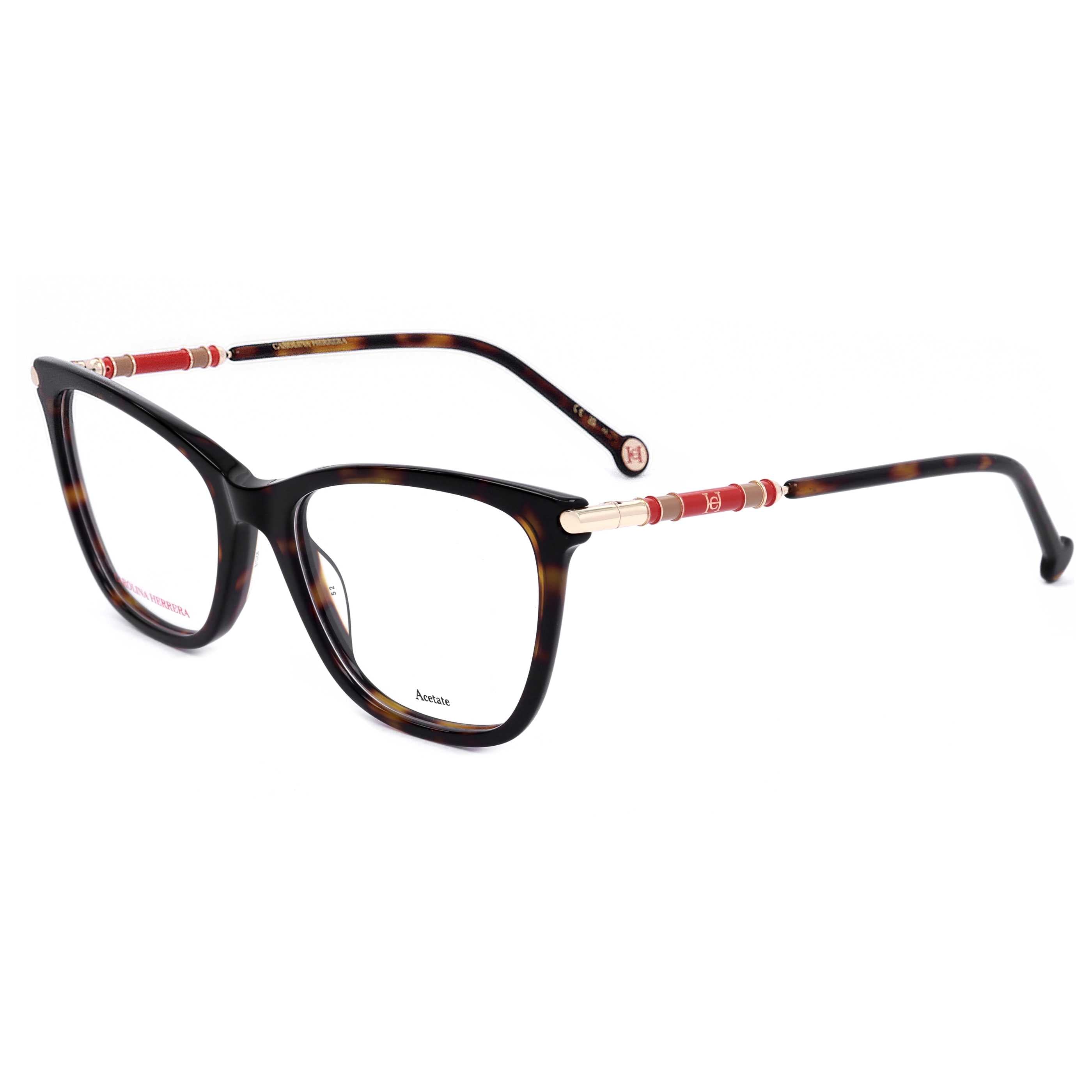 משקפי ראייה Carolina Herrera דגם Ch0028 לנשים 53 מ״מ בצבע הוואנה