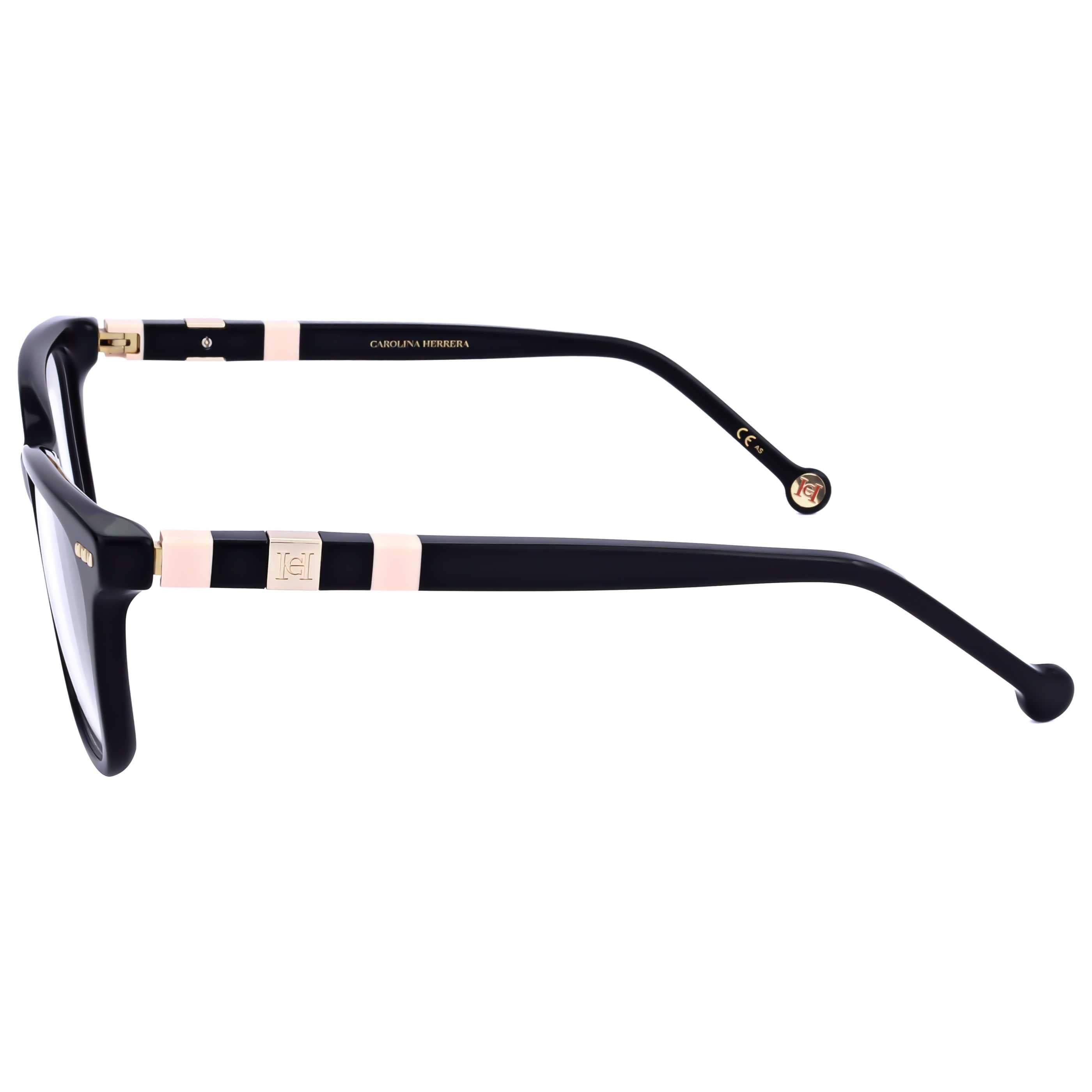 משקפי ראייה Carolina Herrera דגם Ch0047 לנשים 52 מ״מ בצבע שחור ורוד