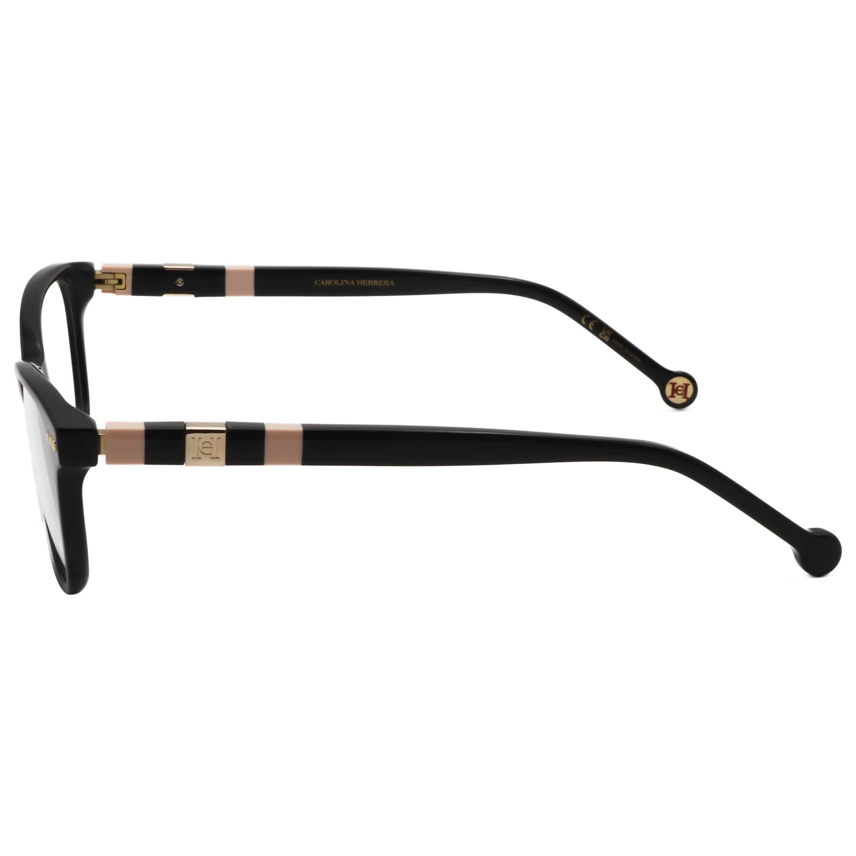 משקפי ראייה Carolina Herrera דגם Ch0048 לנשים 53 מ״מ בצבע שחור ורוד